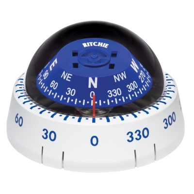 Compás Ritchie XP-99W Kayaker - Montaje en Superficie - Blanco